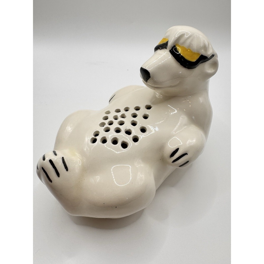 Vintage Polar Bear Baking Soda Holder‎ Fridge Deodorizer Ceramic Bear